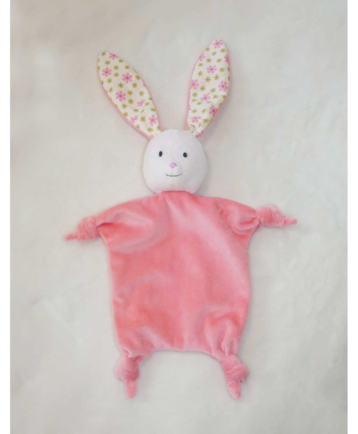 Doudou lapin rose