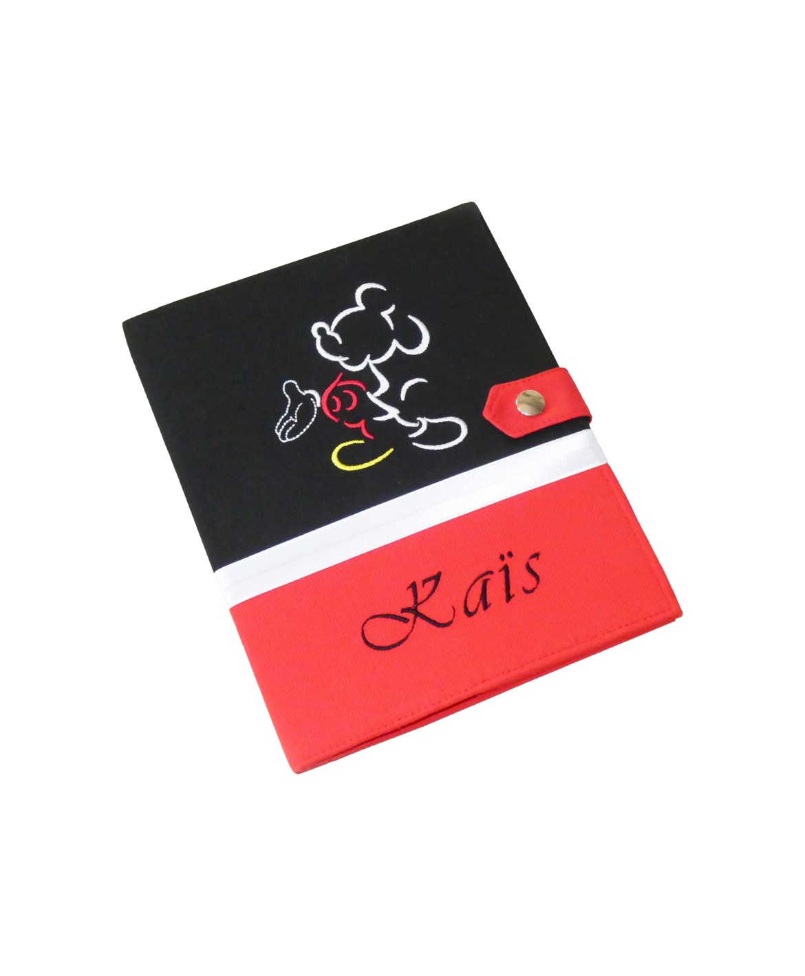 Protège carnet de santé garçon personnalisé rigide - Mickey