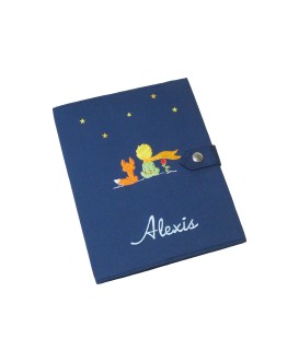 Protège carnet de santé rigide personnalisé - Petit prince - Cadeau de naissance garçon