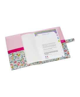 Protège carnet de santé fille rigide personnalisé - Cadeau de naissance personnalisé - liberty