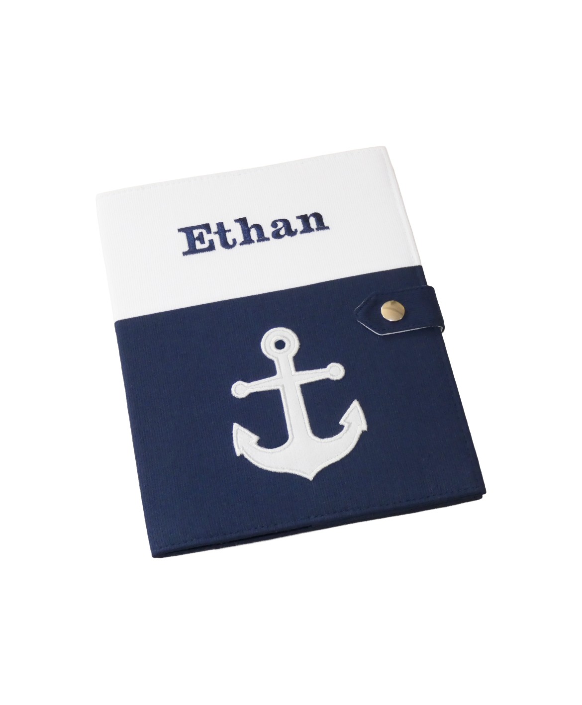 Protège carnet de santé rigide personnalisé - Cadeau de naissance personnalisé - thème marin