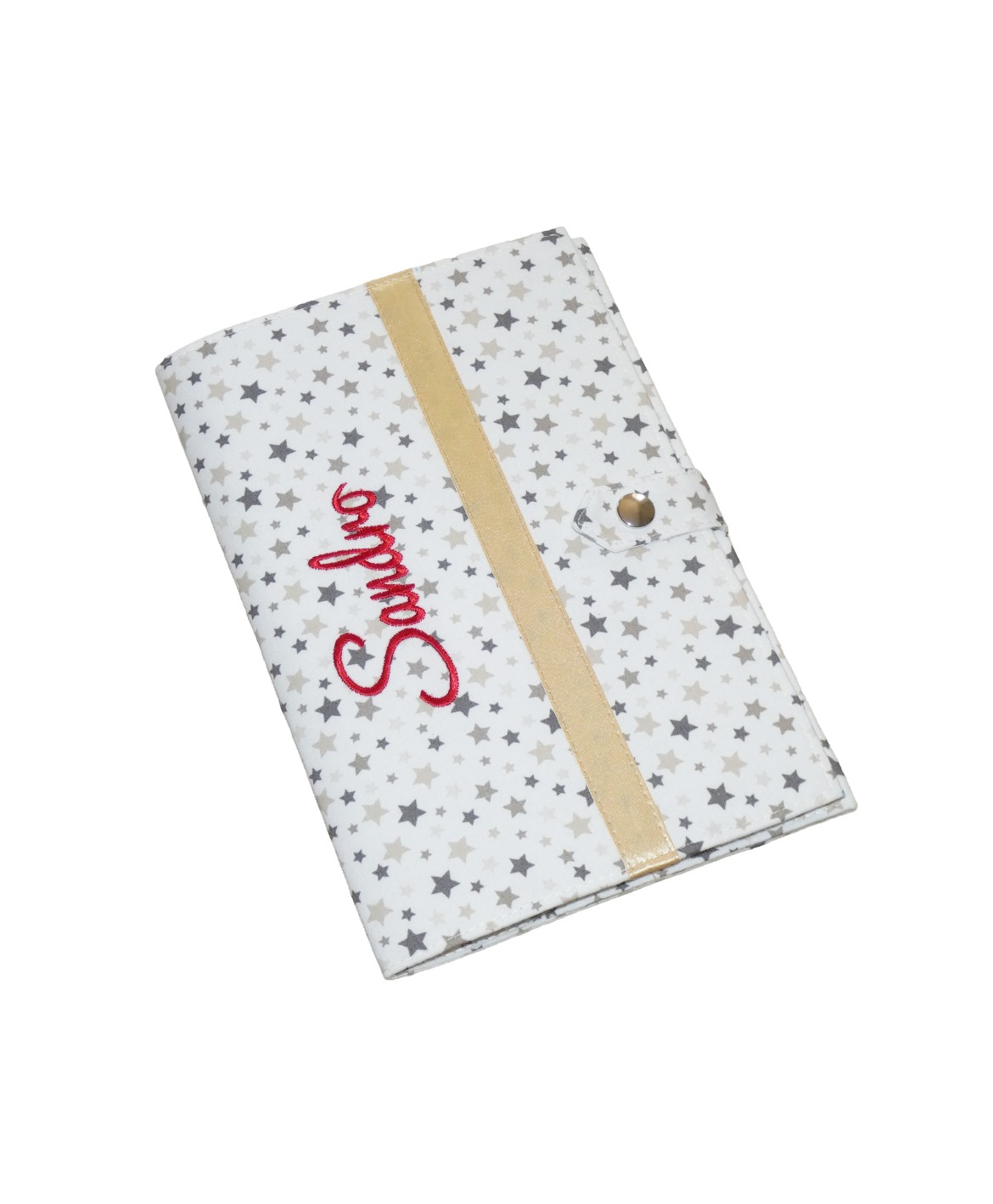 Pochette de rangement pour carnet de santé - étoiles