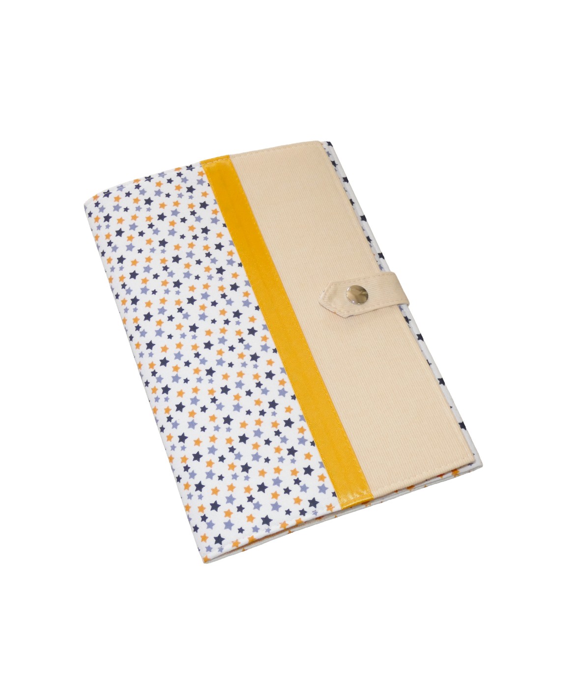 Pochette de rangement pour carnet de santé - étoiles multicolores