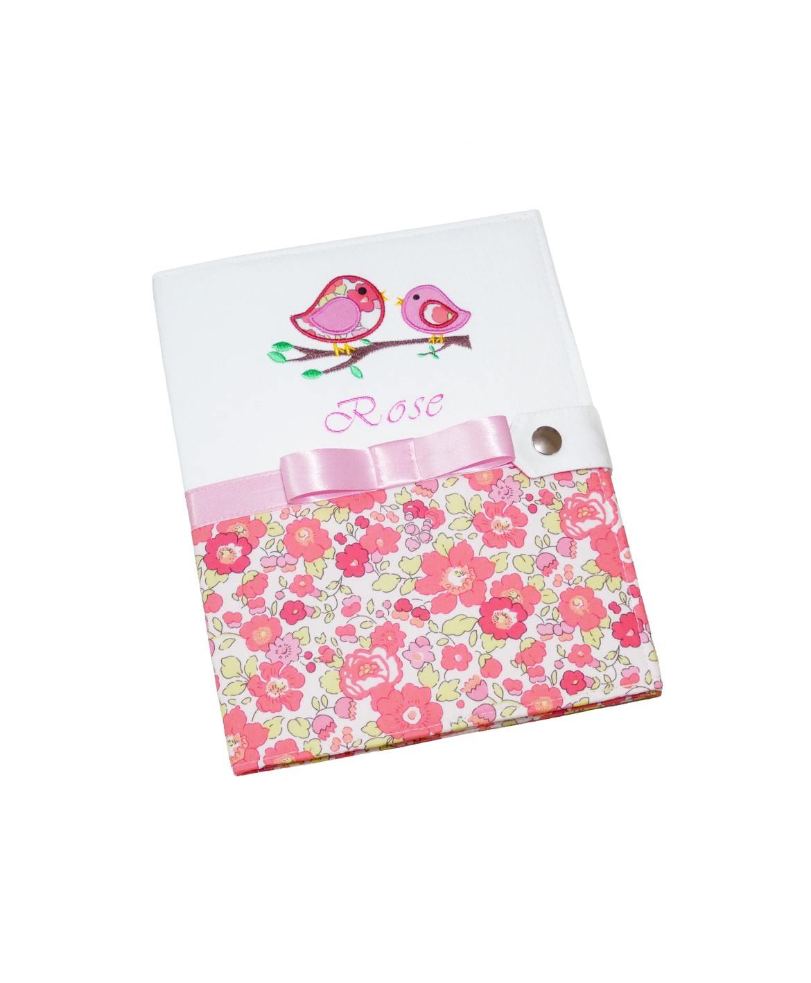 Protège carnet de santé rigide personnalisé - Cadeau de naissance personnalisé - oiseau liberty