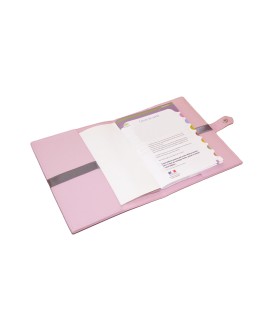 Protège carnet de santé fille rigide personnalisé - motif coeur - Cadeau de naissance personnalisé
