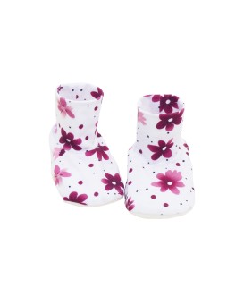 Ensemble bonnet et chaussons bébé naissance - fille