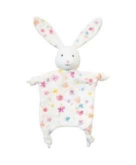 Doudou lapin fleur
