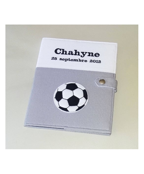 Protège carnet de santé rigide personnalisé - ballon de football - Cadeau de naissance garçon personnalisé Protège carnet de santé rigide personnalisé - ballon de football - Cadeau de naissance garçon personnalisé